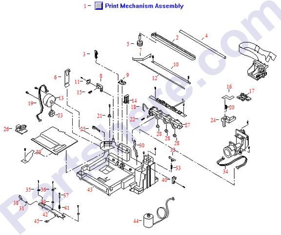 HP parts picture diagram for C4549-67806-R, C6450-69103, C2162-60009-C, C2164-40060-C, C2162-60006-R, C2162-60009-R, C2164-40060-R, C2164-60045-R, C2128-60018-R